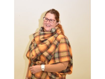 Šála kostkovaná obdelník