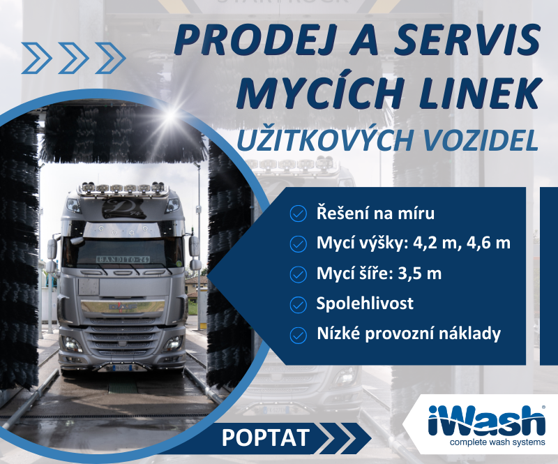 Prodej a servis mycích linek pro užitková vozidla iWash