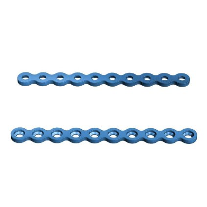 Ploténky rekonstrukční - systém 2,4 | L: 69 | Otvory: 10 (Materiál Titan)