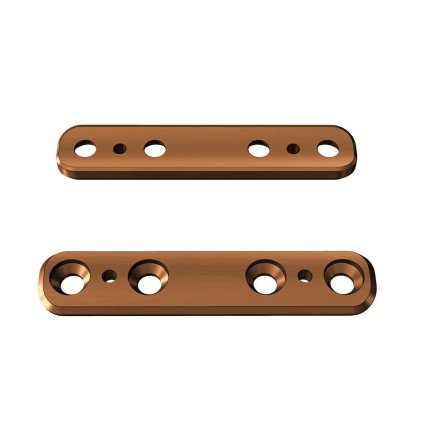 Přímé ploténky - systém 3,5 | L:52 | Otvory: 4  (Materiál Titan)