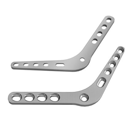 Ploténky pro artrodézu pantarzální | L:76 | 120° (L/P levá, Materiál Nerezová ocel)