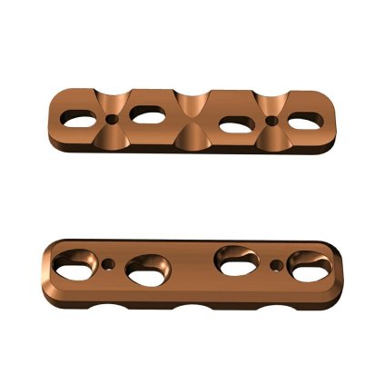 Kompresní ploténky - systém 3,5 - široké, tlusté | L:50 | Otvory: 4  (Materiál Titan)