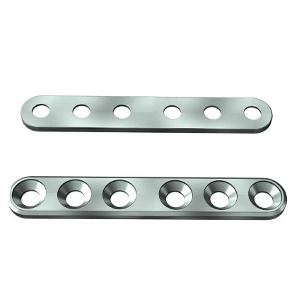 Přímé ploténky – systém 1,5 | L:25 | Otvory: 6  (Materiál Titan)