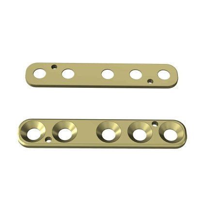 Přímé ploténky – systém 2,0 | L:27 | Otvory: 5  (Materiál Titan)