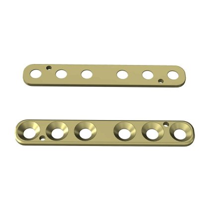 Přímé ploténky – systém 2,0 | L:32 | Otvory: 6  (Materiál Titan)