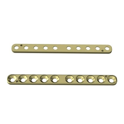 Přímé ploténky – systém 2,0 | L:52 | Otvory: 10 (Materiál Titan)