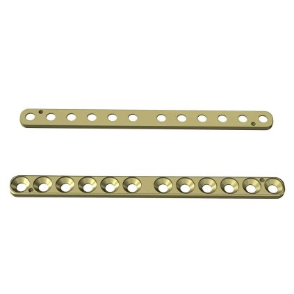 Přímé ploténky – systém 2,0 | L:62 | Otvory: 12 (Materiál Titan)