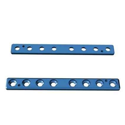 Přímé ploténky – systém 2,4 | L: 59 | Otvory: 8   (Materiál Titan)
