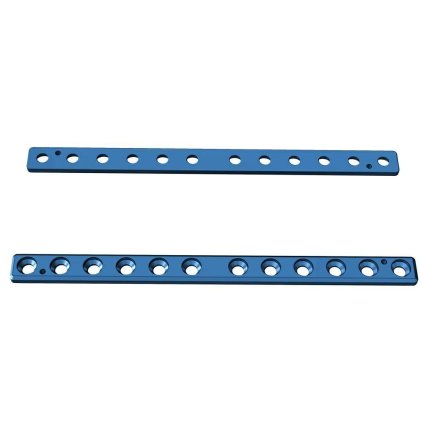 Přímé ploténky – systém 2,4 | L: 87 | Otvory: 12  (Materiál Titan)