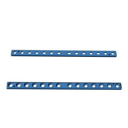Přímé ploténky – systém 2,4 | L:101 | Otvory: 14  (Materiál Titan)