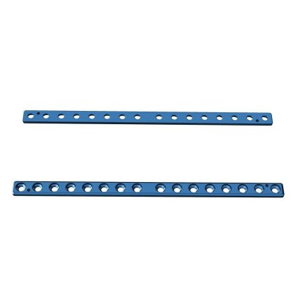 Přímé ploténky – systém 2,4 | L:115 | Otvory: 16  (Materiál Titan)