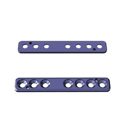 Přímé ploténky - systém 2,7 | L:50 | Otvory: 7  (Materiál Titan)