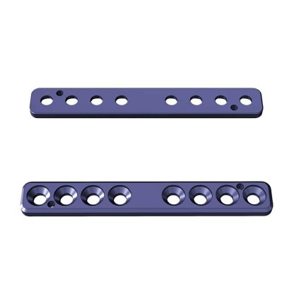 Přímé ploténky - systém 2,7 | L:56 | Otvory: 8  (Materiál Titan)