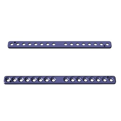 Přímé ploténky - systém 2,7 | L:104 | Otvory: 16 (Materiál Titan)