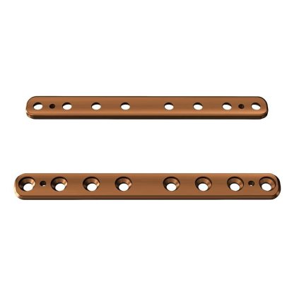 Přímé ploténky - systém 3,5 | L:100 | Otvory: 8  (Materiál Titan)