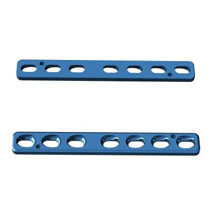 Ploténky kompresní – systém 2,4 | L: 52 | Otvory: 7  (Materiál Titan)