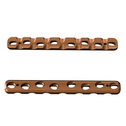 Kompresní ploténky - systém 3,5 - široké, tlusté | L:98 | Otvory: 8  (Materiál Titan)