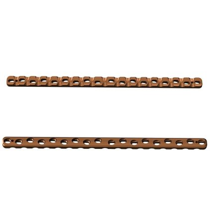 Kompresní ploténky - systém 3,5 - široké, tlusté | L:218 | Otvory: 18 (Materiál Titan)