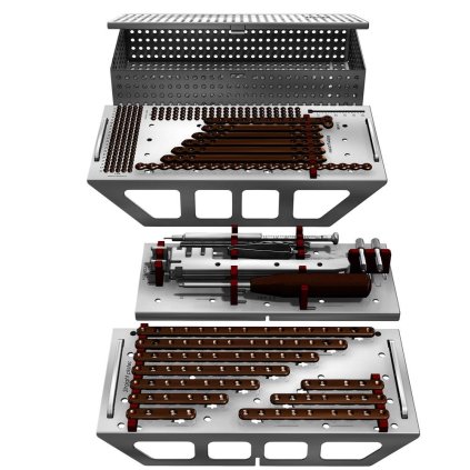 Sada blokovaných plotének s instrumentáriem - systém 3,5
