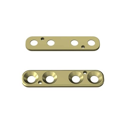Přímé ploténky – systém 2,0 | L:22 | Otvory: 4  (Materiál Titan)