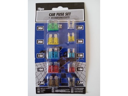 Sada nožových pojistek OCTAVIA (5ks normálních+5ks MINI) v blistru