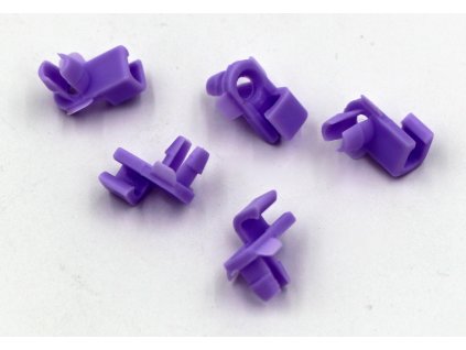 Příchytka táhla mechaniky otevírání dveří,Ø 7mm, Ø 14mm, délka 14,5mm