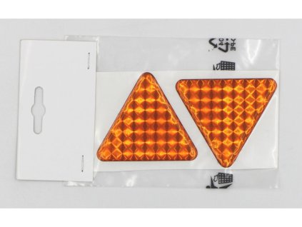 Reflexní odrazka trojúhelník, 3D, sada 2 ks