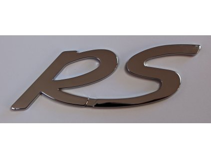 Samolepící 3D znak RS, stříbrný
