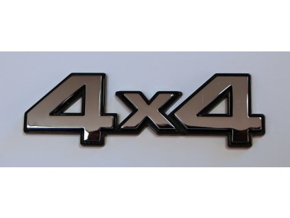 Samolepící 3D znak 4X4, stříbrný