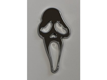 Samolepící 3D znak  MASKA, stříbrný