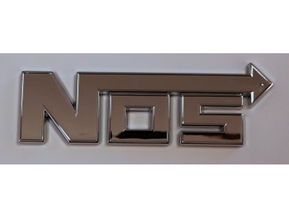Samolepící 3D znak NOS, stříbrný