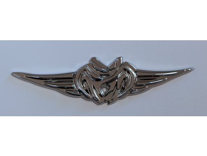 Samolepící 3D znak TATOO WINGS, stříbrný