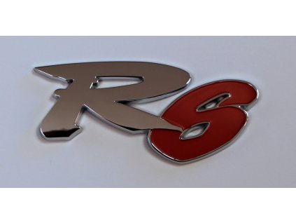 Samolepící 3D znak R6, stříbrný