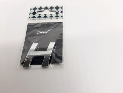 Samolepící chromované písmo H