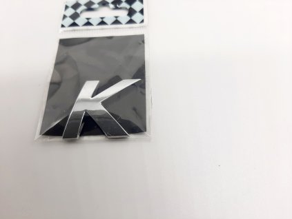 Samolepící chromované písmo K