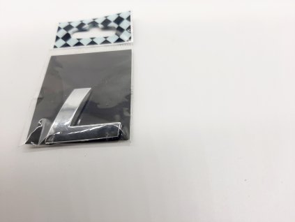 Samolepící chromované písmeno L