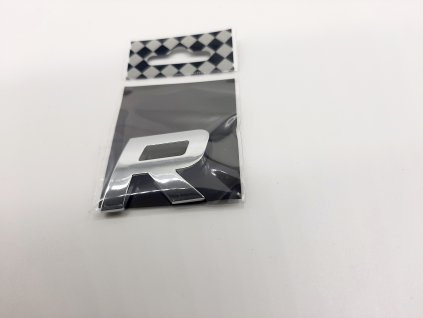 Samolepící chromované písmeno R