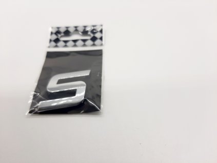 Samolepící chromované písmeno S