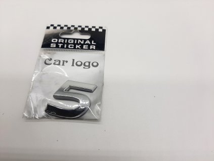 Samolepící chromované čislice 5