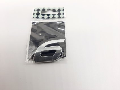Samolepící chromované čislice 6
