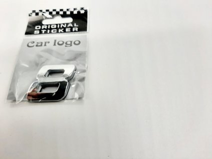 Samolepící chromované čislice 8