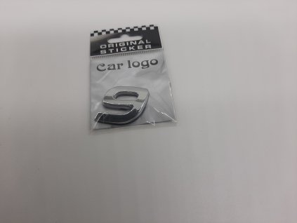 Samolepící chromované čislice 9