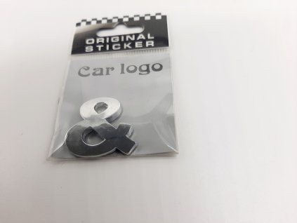 Samolepící chromovaný znak &