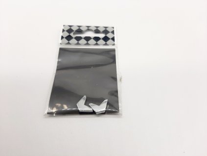 Samolepící chromovaný háček, sada 2 ks