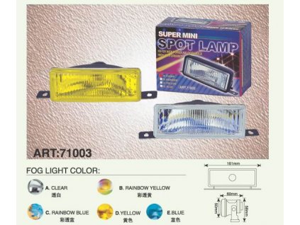 Víceúčelové halogenové světlo - modrá duha