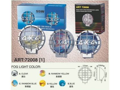 Přídavné halogenové světlo dálkové s mřížkou (4X4) - bílé