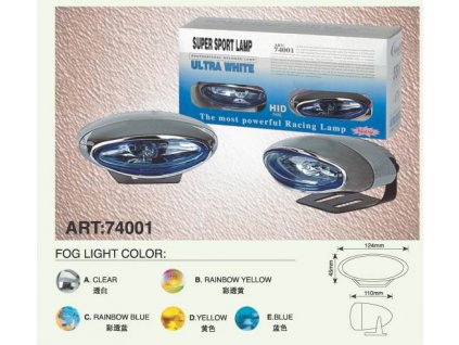 Víceúčelové halogenové světlo - modrá duha ,124x45x110mm