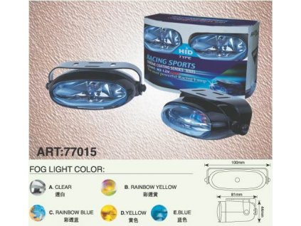 Víceúčelové halogenové světlo-mlhové modrá duha ,100x44x81mm