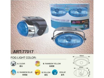 Víceúčelové halogenové světlo - modrá duha ,100x51x79mm