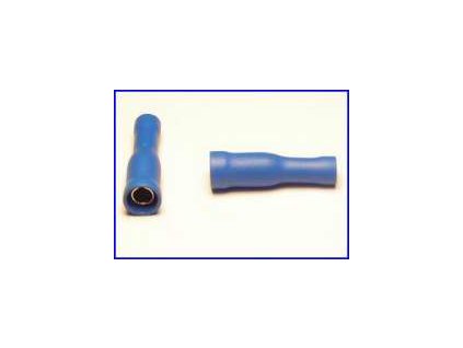 Izolovaná objímka kruhová, 1,5-2,5 mm modrá